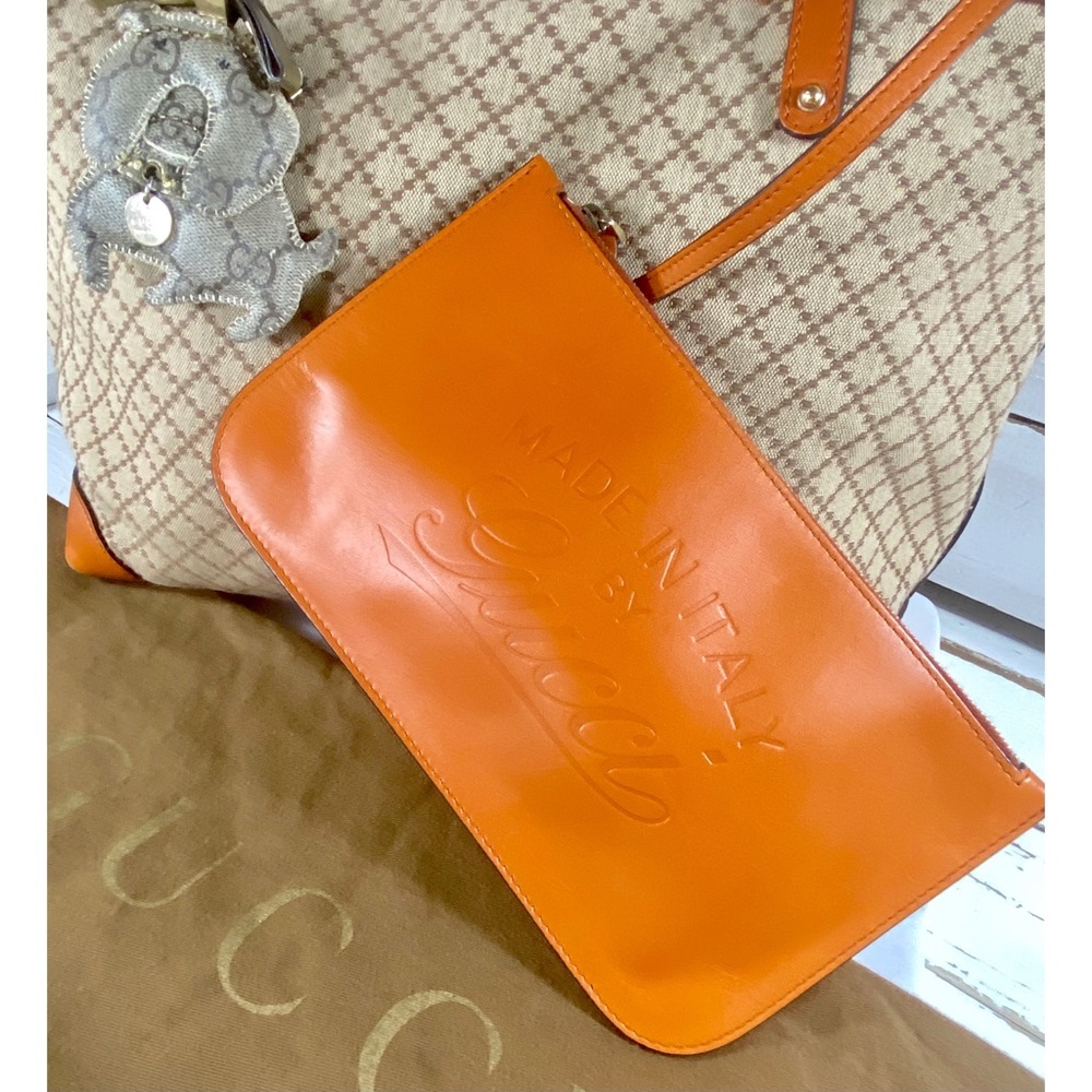 |TRADED| Gucci Diamante Print Shopper Tote & Pouch - Picture 7 of 12